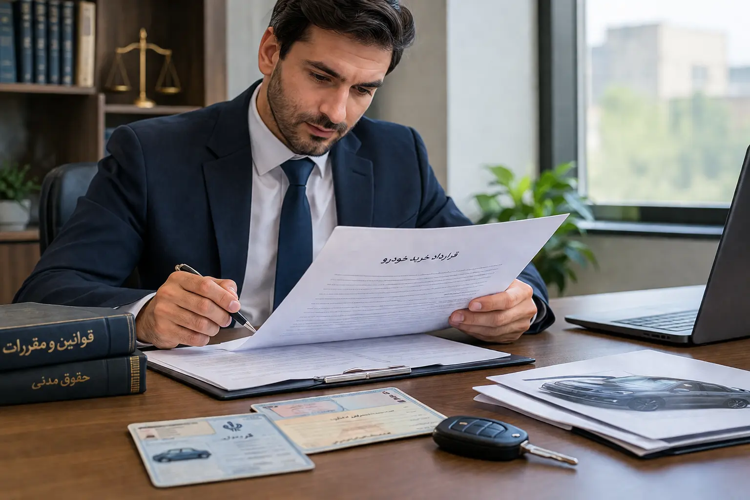 بررسی قرارداد خرید خودرو توسط وکیل